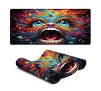 DEEPPAPEU Tappetino per mouse colorato Miracoli psichedelici accadono extra large 40x90 cm con base antiscivolo impermeabile e antimacchia adatto per PC e laptop.
