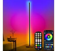 DeeprBling Lampada da Terra LED, 165cm Piantana Lampada RGB Dimmerabile con Telecomando e APP, 16 Milioni Colori, Musica Sincronizzazione e Timer, DIY Modalità Piantana LED da Terra