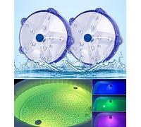 DeeprBlu Luci LED Spa, Luci Vasca Idromassaggio Cambiano Colore 8.38cm Luce per Piscina Impermeabile IP68 con Magnete, Luce Galleggiante a Forma di Stella Marina per la Decorazione Interni ed Esterni