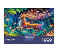 Deer 1000 Pezzi Puzzle Classico Bundle Puzzle Cartone Premium - Hit Tra Gli Anziani Appassionati, Regalo Di Inaugurazione, Divertimento Indoor E Feste 52x38cm/1000pcs