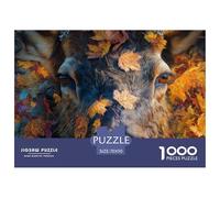 Deer 1000 Pezzi Puzzle Gioco Di Famiglia Classico Animal Jigsaw Puzzles Gioco Di Sfida Unica Per Regali Di Viaggio, Presente 70x50cm/1000pcs