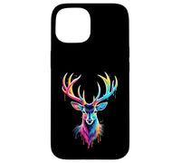 Deer Amante Colorato Pop Art Bella Cervo Custodia per iPhone 15