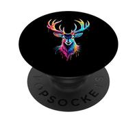 Deer Amante Colorato Pop Art Bella Cervo PopSockets PopGrip Adesivo