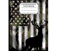 Deer Buck Journal: Rustic Camouflage Hunting Notebook with US Flag Design for Hunters, Dads & Outdoor Adventure Lovers