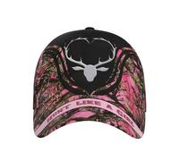 Deer d'Epoca, Caccia Rosa Come Una Ragazza E Testa di Deer A Forma di Cuore Unisex Cappello da Baseball Moda Cappelli da papà Regolabile Cappellini da Sole per Trucker Golf Viaggi