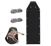 Deer Drag Sled - Slitta da gioco in polietilene ad alta densità, resistente, kit di accessori portatile per il trasporto per caccia e pesca sul ghiaccio, 680 g, leggera e multiuso