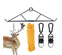 Deer Gambrel - di Sollevamento a puleggia Elk Hoist con Gambrel | Kit sospeso per Gioco di Caccia per Uomo, Gancio per Macellaio di Cervo