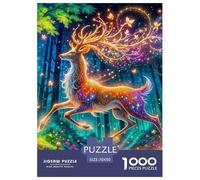 Deer, Gioco Di Puzzle Da 1000 Pezzi, Attività Conviviale Per La Famiglia, Regalo O Souvenir, Adatto Dai 10 Anni, 70x50cm/1000pcs