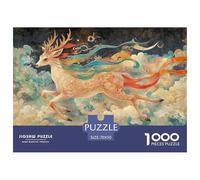Deer God 1000 Pieces Jigsaw Puzzles For Adults Family Challenge Toys Stress Relieving Entertainment Exercise The Memory of The Brain for Adults And Kids, Age 12 Years Up 70x50cm/1000pcs