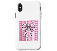 Deer Hunter Cervo Caccia Ragazza Coquette Bow Nastro Rosa Custodia per iPhone X/XS
