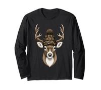 Deer Hunting Crochet Antlers And Yarn Outdoors Maglia a Manica