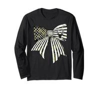 Deer Hunting Hunter, Bandiera degli Stati Uniti, 4 luglio, Patriotic Camo Maglia a Manica