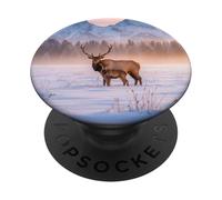 Deer Hunting Hunter Season Elk Buck Sunset PopSockets PopGrip Adesivo