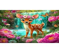 deer Jigsaw Puzzle impossibili 1000 Pezzi Decorazione per la casa. Rilassamento e Intelletto per adulti e ragazzi da 14 anni 75x50cm/1000pcs