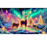 deer Jigsaw Puzzle Impossible 1000 Pezzi Decorazione per la casa. Rilassamento e Intelletto per adulti e ragazzi da 14 annideer38x52cm/1000pcs