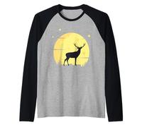 Deer Moon Stars/Cacciatori, Spirito, Maglia con Maniche Raglan