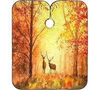 Deer Nel Boschetto Autunnale Mantella Parrucchiere Lavabile Barber Cape Impermeabile Taglio Di Capelli Mantello Per Uomini Bambini Barbieri 140X168Cm