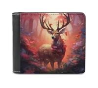 Deer - Portafoglio da uomo in pelle con scomparti per carte di credito, Stile:, Taglia unica