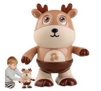 Deer | Punteggio robot di danza elettrica | Canto giocattolo musicale | Giocattolo robot con luci a LED | Giocattolo di apprendimento educativo con luci a LED colorate interattive per bambini