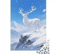 Deer Puzzle 1000 Pezzi Adulti, Elk Allenamento Mentale, Attività Collettiva, Oggetto Decorativo, Idea Regalo Originale 1000pcs (75x50cm)