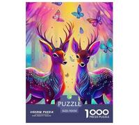 Deer Puzzle 1000 Pezzi Fun Per Adulti E Bambini Dai 12 Anni, Giochi E Giocattoli Educativi Challenge Gift, Regalo Romantico Per Uomini E Donne 70x50cm/1000pcs