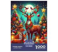 Deer Puzzle 1000 Pezzi Fun Per Adulti E Bambini Dai 12 Anni, Intrattenimento Creativo Regalo Romantico Per Uomini E Donne 38x26cm/1000pcs