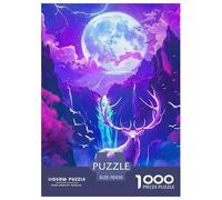 Deer Puzzle 1000 Pezzi Fun Per Adulti E Bambini Dai 12 Anni, Pacchetto Di Alta Qualità Con Sfide Extra Divertenti, Regalo Romantico Per Uomini E Donne 70x50cm/1000pcs