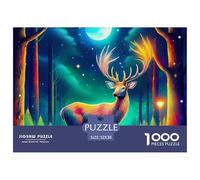 Deer Puzzle Da 1000 Pezzi Puzzle Adulti Per Gioco Familiare Regalo Per Amore E Amico 52x38cm/1000pcs