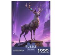 Deer, Puzzle Da 1000 Pezzi, Stimola Memoria E Creatività, Perfetto Per Regali, Adatto Dai 10 Anni, 70x50cm/1000pcs