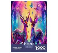 Deer Puzzle Impossibili 1000 Pezzi Decorazione Per La Casa. Giochi Rilassamento E Intelligence Per Adulti E Ragazzi Da 14 Anni 70x50cm/1000pcs