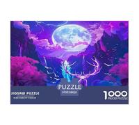 Deer Puzzle Impossible 1000Pcs Art Decorazione Per La Casa. Rilassamento E Intelligence Per Adulti E Ragazzi Da 14 Anni 38x26cm/1000pcs