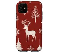 Deer Reindeer Xmas Merry Christmas Navidad Winter Holiday Custodia per iPhone 11