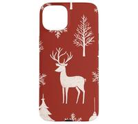 Deer Reindeer Xmas Merry Christmas Navidad Winter Holiday Custodia per iPhone 15 Plus
