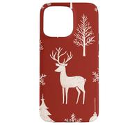 Deer Reindeer Xmas Merry Christmas Navidad Winter Holiday Custodia per iPhone 15 Pro Max