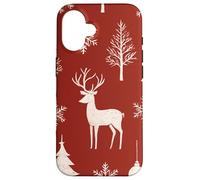 Deer Reindeer Xmas Merry Christmas Navidad Winter Holiday Custodia per iPhone 16