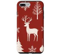 Deer Reindeer Xmas Merry Christmas Navidad Winter Holiday Custodia per iPhone 7 Plus/8 Plus