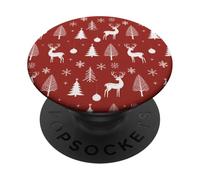 Deer Reindeer Xmas Merry Christmas Navidad Winter Holiday PopSockets PopGrip Adesivo