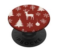 Deer Reindeer Xmas Merry Christmas Navidad Winter Holiday PopSockets PopGrip Adesivo