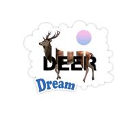 Deer separa Il Corpo del Sole Adesivi Citazione Sogno Decalcomanie in Vinile