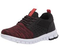 Deer Stags Boy's Betts JR Sneaker, Black/RED, 3 Little Kid