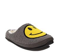 Deer Stags Boy's Lil Wink Slipper, Charcoal/White, 5 Big Kid