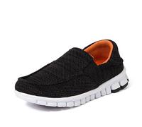 Deer Stags Boy's Melvin JR Sneaker, Black/Orange, 3 Little Kid