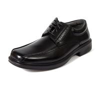 Deer Stags Men's Williamsburg Dress Shoes Comfortable Lace up Formal Oxford for Weddings, Business, Office, Prom/Black/Men’s 9 Wide
