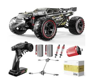 DEERC 1:10 Auto Telecomandata Brushless Veloce per Adulti e Ragazzi, 60+ KMH Auto RC Telecomandato Fuoristrada 4WD con 2 Batterie 3S e Bracci Oscillanti Extra, Auto da Corsa di Livello Hobby