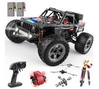 DEERC 207E 1/10 Brushless RC Truck per adulti, 55 KMH, auto radiocomandata veloce, 4WD, fuoristrada elettrica, Monster truck, Rally RC Car, crawler all-Terrain con batterie 3S per ragazzi