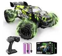 DEERC Auto telecomandata, Auto RC luminose da 2,4 Ghz con 2 batterie ricaricabili per 40 minuti di gioco, Monster Truck fuoristrada fuoristrada per ragazzi e bambini dagli 8 anni in su