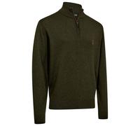 Deerhunter - Harrington Knit with 1/2-Zip - Pullover in lana merino M olivia