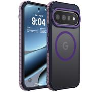 DEERLAMN Custodia Magnetica Forte per Google Pixel 11/11 Pro, Viola Opaco | Adatto per Pixelsnap Compatibile con Magsafe Protezione dalle cadute di grado militare sottile antiscivolo traslucido
