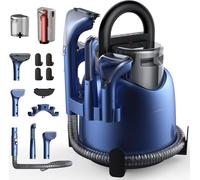 Deerma DEM-BY200 Pulitore a Vapore e Aspirapolvere Umido e Secco, con 5 Spazzole Specializzate e Aspirazione 900W per Tappeti, Divani e Tessuti