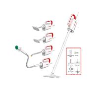 Deerma ZQ610 nettoyeur vapeur Steam mop 0,23 L 1600 W Rouge, Blanc